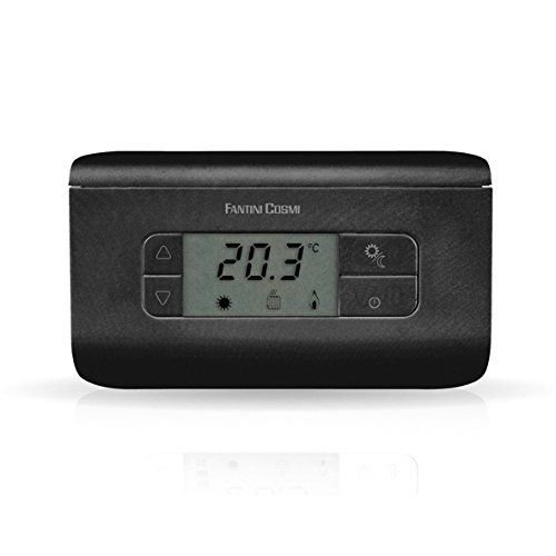 Fantini Cosmi Ch117 Termostato Ambiente A Batterie, 3 Temperature, Antracite