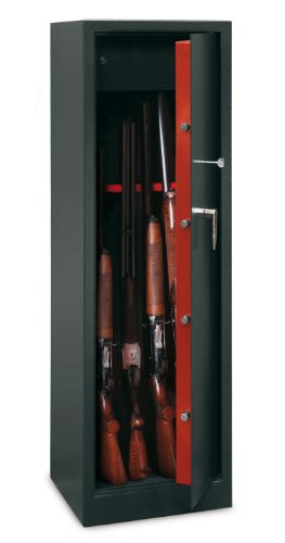 Armadio Portafucili In Acciaio Technomax Tch/10 Con Chiave E 4 Catenacci 1450X535X280Mm