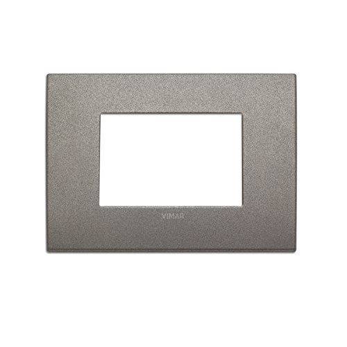 Vimar 19653.04 Placca Classic, Titanio, 3 Moduli
