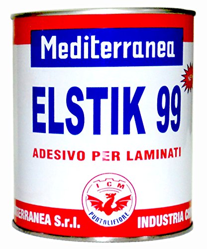 Adesivo Policloroprenico A Contatto Per Legno 'Elstik 99 New' A Base Solvente. Versatile A Bassa Viscosità, Ideale Per L'Incollaggio Di Laminati Plast