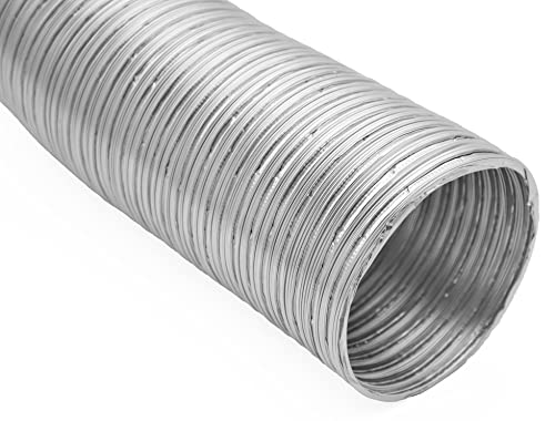 H&C Vent Tubo Flessibile Alluminio 80 Mm Diametro Tubo – Hvac 1,5 M Lunghezza Max Condotto Aria– Tubo Flessibile Di Ventilazione Uscita Scarico Elemen
