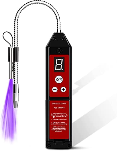 Wjl-6000Pro Rilevatore Gas Refrigerante Con Luce Led, Portatile, Controllo Perdite, Hvac Freon Tester Di Perdita Per Aria Condizionata Auto