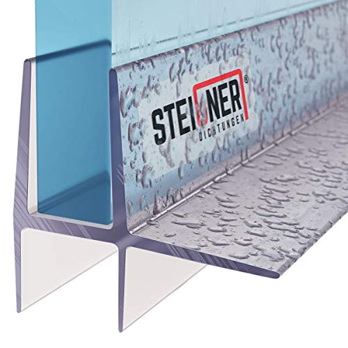 Steigner Guarnizione Doccia, 80Cm, Per Spessore Vetro 5/6 Mm, Guarnizione Dritta In Pvc, Uk16