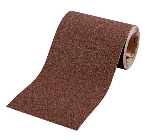Kwb Carta Vetrata Su Rotolo - Rotolo Di Carta Vetrata 5 M Per Metallo, Legno, Vernice 115 Mm, Grano K-240