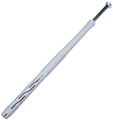 Aerzetix - C57478 - Set Di 10 Tasselli In Plastica Ø10X200Mm + 10 Viti Ø7X205Mm A Testa Fresata In Acciaio - Per Costruzione Lavori In Muratura