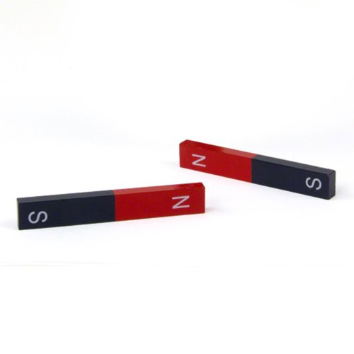 2 Educational Alnico Bar Magnet For Science, Education, Experiments, Students And Teachers - North & South Identified - 11Mm X 6Mm X 75Mm