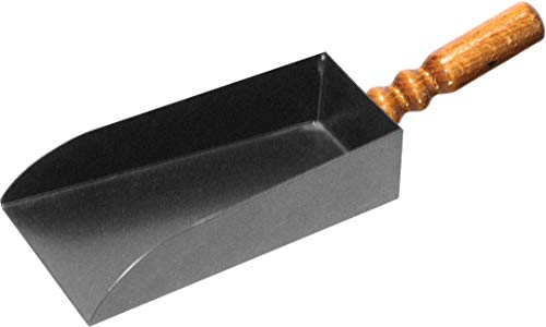 Sessola In Ferro Battuto Con Manico Legno 34X12Cm 1Pz