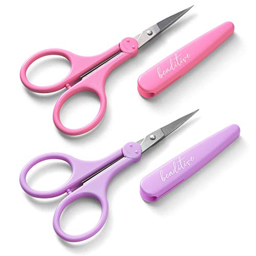 Beaditive Particolare Alta Precisione Forbici Set (2-Pc) Sharp, Belle Tips | Taglio Di Carta, Scrapbooking, Cucito, Crafting | Acciaio Inossidabile |