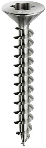 Mustad: 500 Viti Panelvit®, Testa Svasata Piana, 4X40 Mm, Zincate Chromiting®, Lubrificate Lubex®.