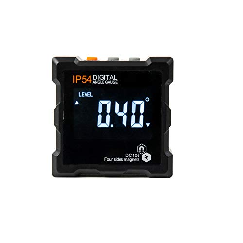 Beslands Goniometro Digitale Magnetico Bevel Box Inclinometro Lcd Impermeabile Con 4 Magneti Inclinometro