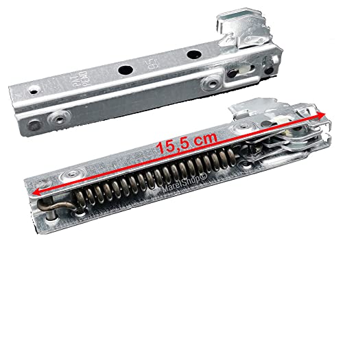 Marel Shop® - Kit 2 Pz Cerniere Per Forno Compatibile Con Nardi Porta Pesante Lunghezza 15,5 Cm