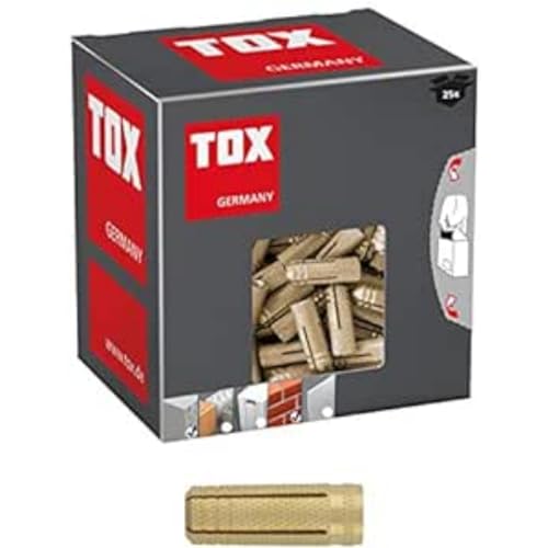 Tox Tassello Ad Espansione In Ottone Metrix M8X28Mm Scatola Piccola, 25 Pz, 026100141