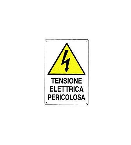 Cartello Tensione Elettrica 20X 30 Alluminio [Targotimbri ]