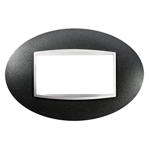 Gewiss Gw16304Va Chorus Art Placca, 4 Posti, Ardesia