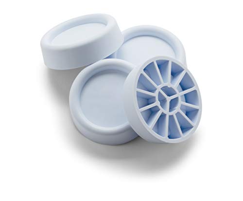 Meliconi Set Supporti Antivibrazione Per Lavatrici E Asciugatrici, 4 Pezzi, Nuova Gomma Antiscivolo, Made In Italy