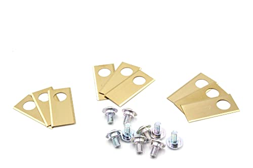 Vhbw 9X Lama Di Ricambio Compatibile Con Honda Miimo 3000, 310, 520 Tagliaerba - Dorato, In Acciaio (Rivestito In Titanio)
