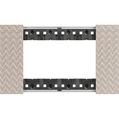Bticino Ka4804Mm Living Now - Placca 4 Moduli, Optic, 147.5 X 86 X 20 Mm