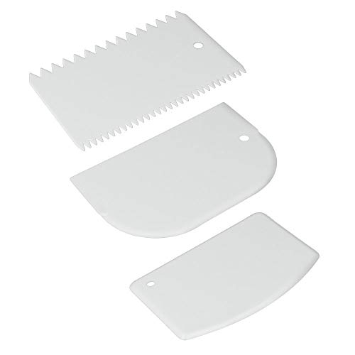 Metaltex - 252521080, Set Di 3 Spatole In Plastica, Per Prodotti Da Forno