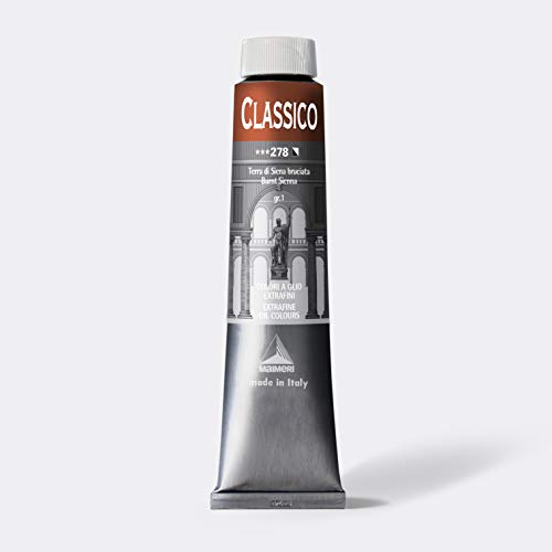 Maimeri Classico 200 Ml, Extra Feine Künstlerölfarbe, Farbton Siena Gebrannt