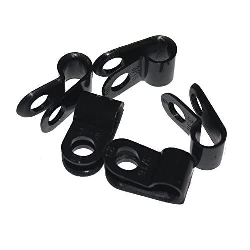 100X P-Clip Per Cavi 5Mm Nylon Fermacavo Fissaggio Del Cavo Terminali Telaio