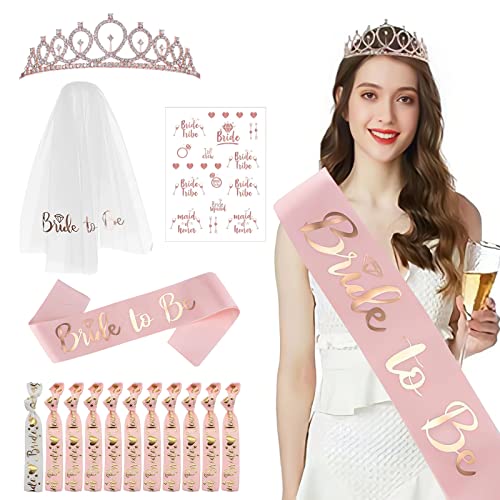 Addio Al Nubilato Set Di Braccialetti Per La Decorazione Delle Donne 15 Pezzi Set Di Braccialetti Per La Sposa E La Sposa Della Squadra Set La Sposa V
