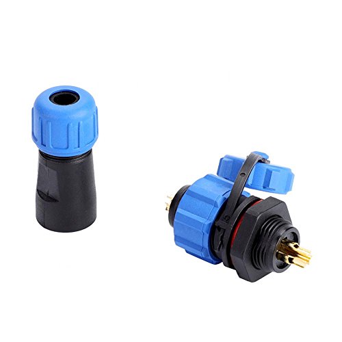 Spina Di Aviazione, Ip68 Sp13 2 Pin / 3 Pin / 4 Pin / 5 Pin / 6 Pin / 7 Pin / 9 Pin Connettore Presa Spina Aviazione Impermeabile (3Pin)
