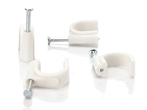 Fermacavo Con Chiodo, Graffette Clip Per Cavi, Fermacavi Muro Rotondo, 5Mm 6Mm 7Mm 8Mm 9Mm 10Mm 12Mm 14Mm 16Mm 18Mm 20Mm 22Mm 25Mm