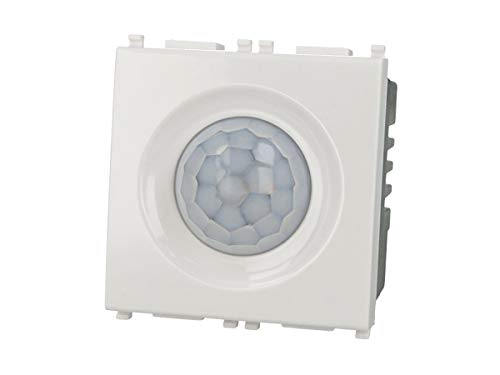 Sensore Movimento Pir Timer 2M Bianco Compatibile Vimar Plana