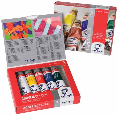 Van Gogh Set Di Vernici Di Base Color Acrilico, 5 X 40 Ml