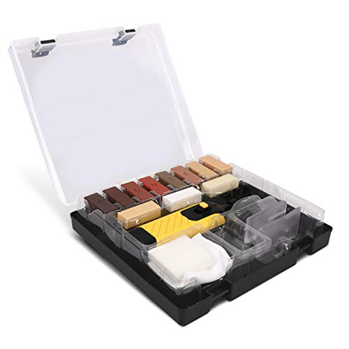 Navaris Kit Riparazione Parquet E Laminato - Set 11X Bastoncini Cera Div. Colori Per Rifinitura Graffi Pavimenti In Legno - Masselli Laminati E Mobili