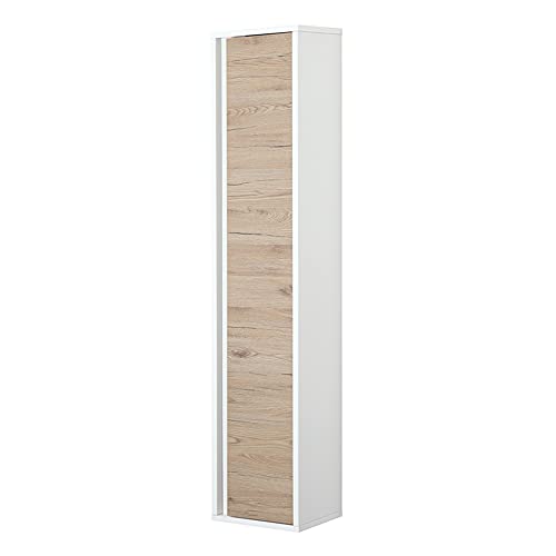 Feridras 801019 Pensile 1 Anta, Legno Ingegnerizzato, Rovere Di Bordeaux, 24X30X150 Cm