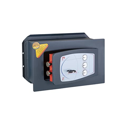 Technomax, Cassaforte A Muro, Serie Gold Diplo Modello Gd/3, Apertura Con Chiave A Doppia Mappa + Combinatore A 3 Volantini, Dimensioni Mm. 210 (H) X