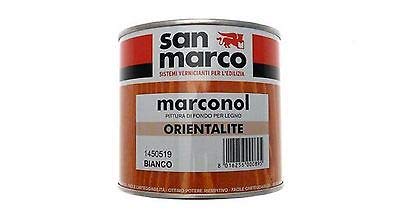 San Marco Marconol Orientalite Pittura Opaca Di Fondo Per Legno, Colore: Bianco, Size: 0,5 Lt