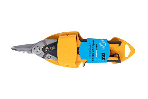 Ox P231003 Pro Dritto Aviation Snips Con Fessure, Blu