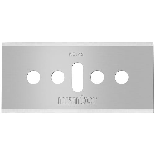 Martor 45.60 "Cartonax" Lama Di Ricambio Industriale - Argento (10 Pezzi)