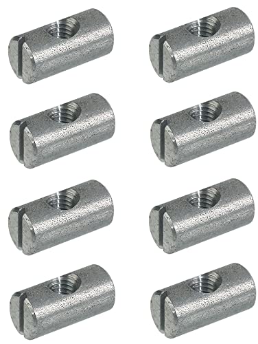 Cyclingcolors 8X Barile M6 X 14Mm Acciaio Con Filetto Eccentrico Croce Tasselli Dadi Mobili Letti Culla Sedie