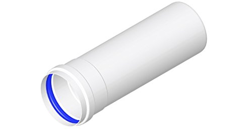 Conti - Tubo D. 80 M F Alluminio Bianco Cm 100 - Per Caldaia Convenzionale - Cnteur81Mfb