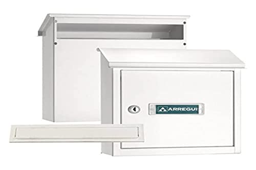 Arregui V4031 Pack Copri Fessura + Cassetta Postale In Acciaio Per Porte O Cancelli Esterni, Cassetta Postale Da Esterno, Cassette Postali Con Bocca 2