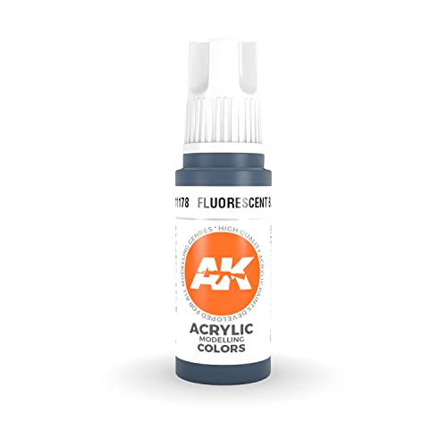 Ak Interactive 3Rd Gen Acrylic Fluorescent Blue 17Ml