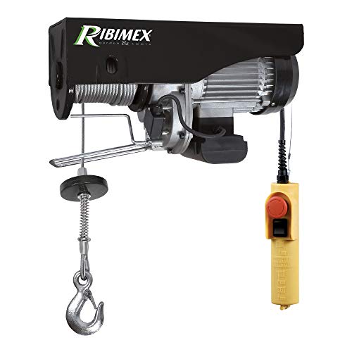 Ribimex Pe250/500C Paranco Elettrico, 250/500 Kg, 1020 W, Fune 18 M