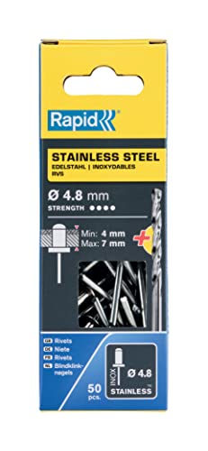 Rapid 5000396 Rivetti Acciaio Inox Ø4,8X10 Mm