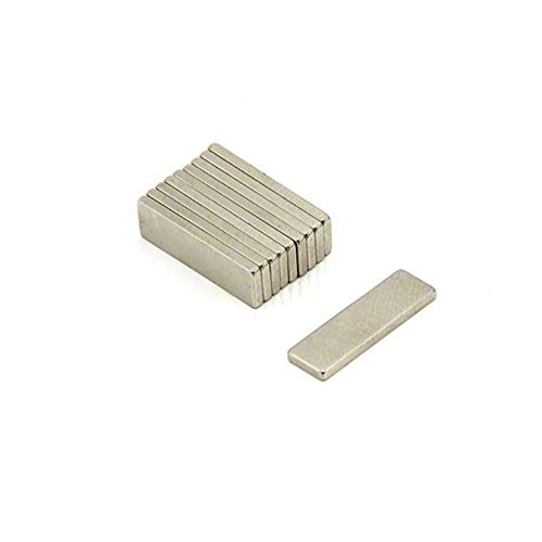 N35 Magnete Neodimio Per Arti, Mestieri, Produzione Di Modelli, Fai -Da -Te, Hobby E Imballaggi - 20Mm X 6Mm X 1,5Mm Di Spessore - 1,1Kg Di Tiro - Pac