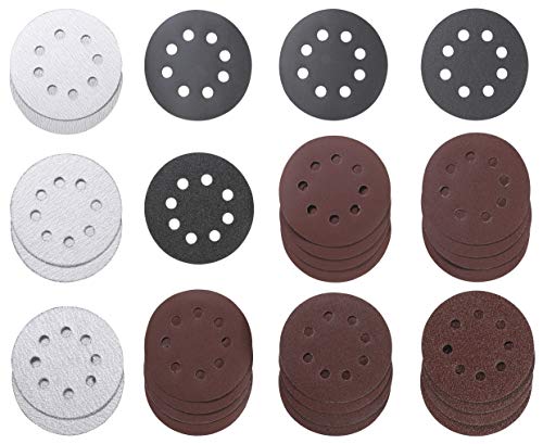 Kwb 491885 Set Di Carta Abrasiva/Dischi Abrasivi 30 Pz, Ø 115 Mm, Perforati, Per Levigatrici