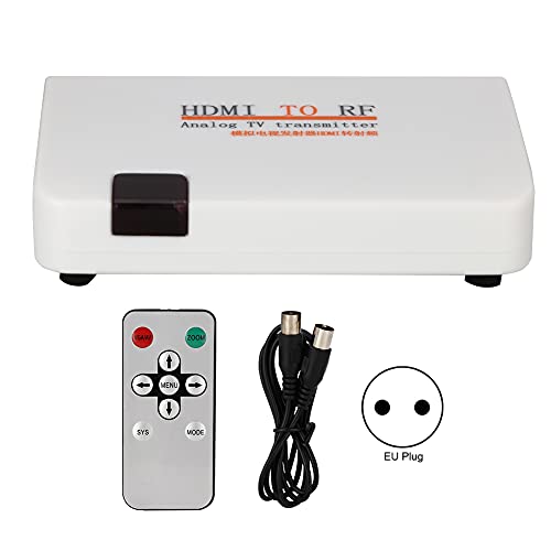Convertitore Coassiale Da Hdmi A Rf, Scatola Convertitore Rf Adattatore Video Hdmi Supporto Risoluzione Ingresso 480I/480P/576I/576P/720P/720I/1080I/1