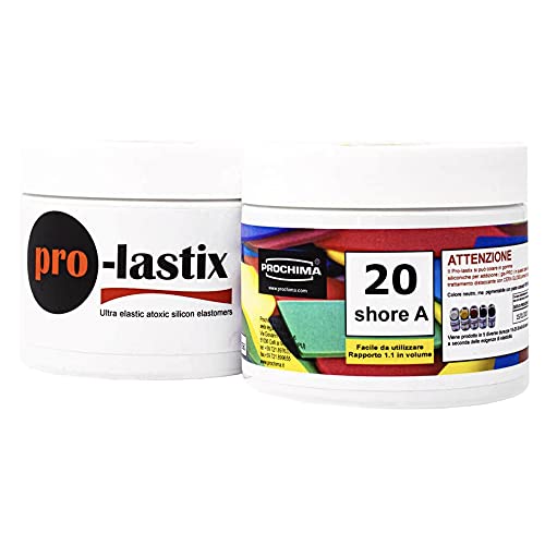 Prochima, Pro-Lastix 20, Elastomero Siliconico, Liquido Bicomponente Che Polimerizza A Freddo Dando Luogo A Un Composto Elastico,Per Realizzare Artico