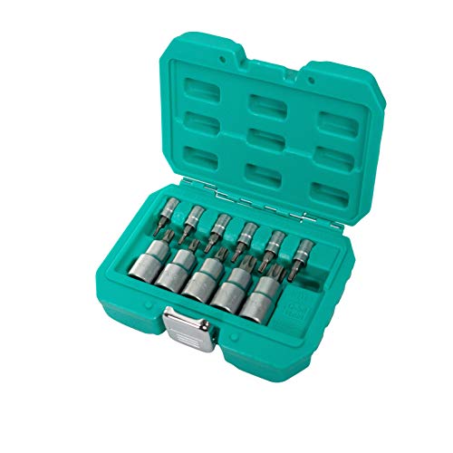 Set Di 11 Punte Tx 1/2 Pollici Q-50 In Acciaio Di Wiesmann 1893 I Ampio Set Di Punte Nelle Misure Tx 10 - Tx 60 I In Pratica Scatola Per Il Trasporto