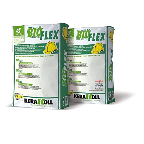 Bioflex S1 Kerakoll Adesivo Minerale Deformabile Eco-Compatibile Per Incollaggio 25 Kg - Colore: Bianco