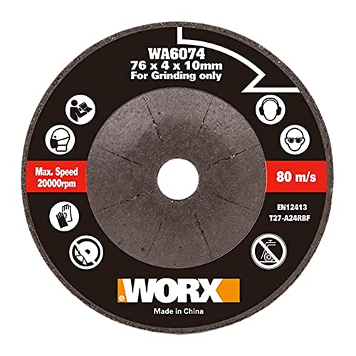 Worx Wa6074 - Disco Abrasivo Per Tritatutto Wx801, 76 Mm
