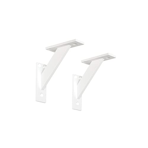 Alusfera Staffe Per Mensole 120 Mm - Reggimensola In Metallo - Supporti Per Mensole - Robusto Staffe Per Mensole Pesanti - Reggimensole Da Muro 3 Pezz
