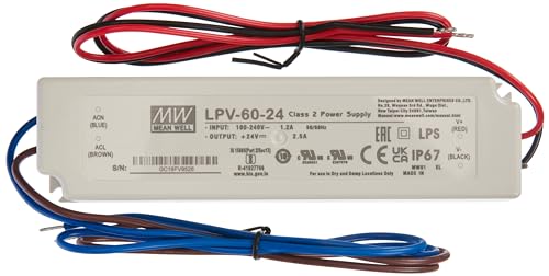 Alimentatore Led 60 W, 24 V, 2,5 A; Meanwell, Lpv-60-24; Alimentatore Di Commutazione